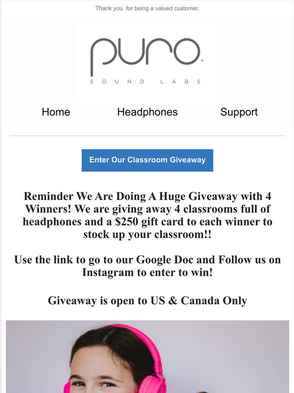 Reminder To Enter Our Giveaway For Your Classroom!!