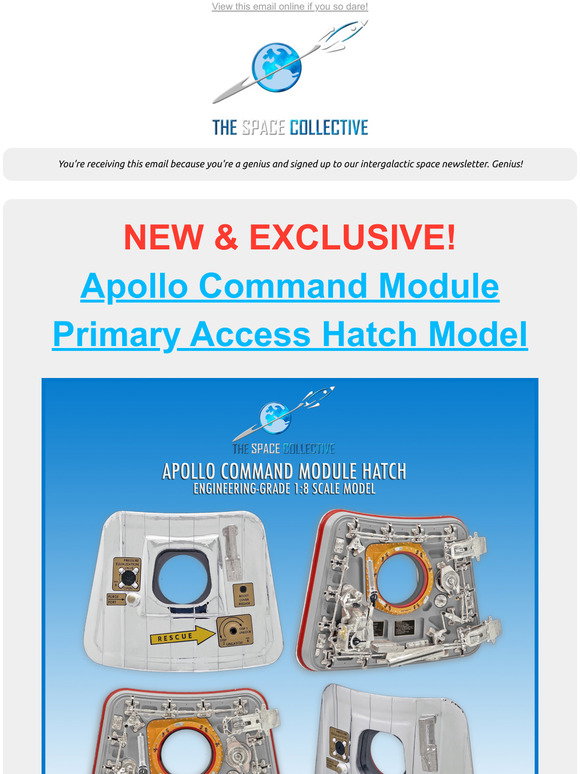 Apollo Command Module Hatch 1:8 Scale Engineers Model
