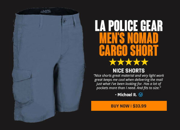 LA Police Gear Men's Nomad Cargo Short