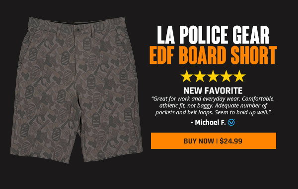 LA Police Gear EDF Board Short