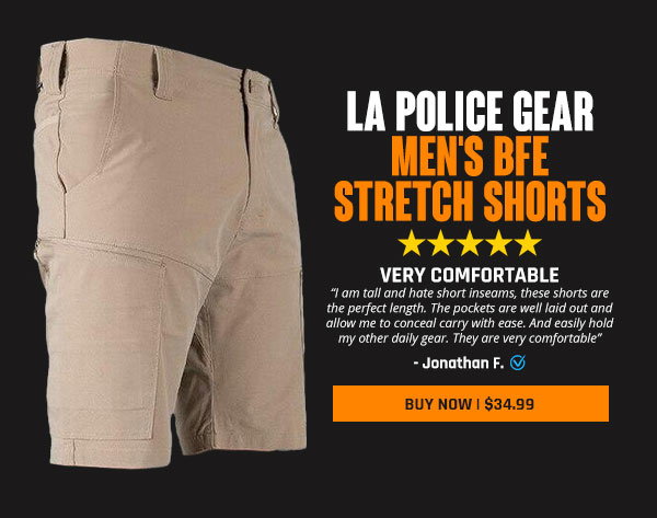 LA Police Gear Men's BFE Stretch Shorts
