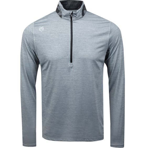 Greyson Guide Sport Quarter Zip Light Grey Heather