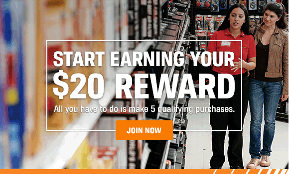 Start Earning your $20 Reward - All you have to do is make 5 qualifying purchases - Join Now