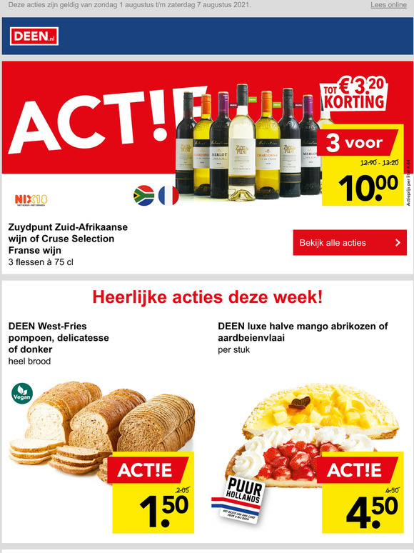 Weekacties bij DEEN
