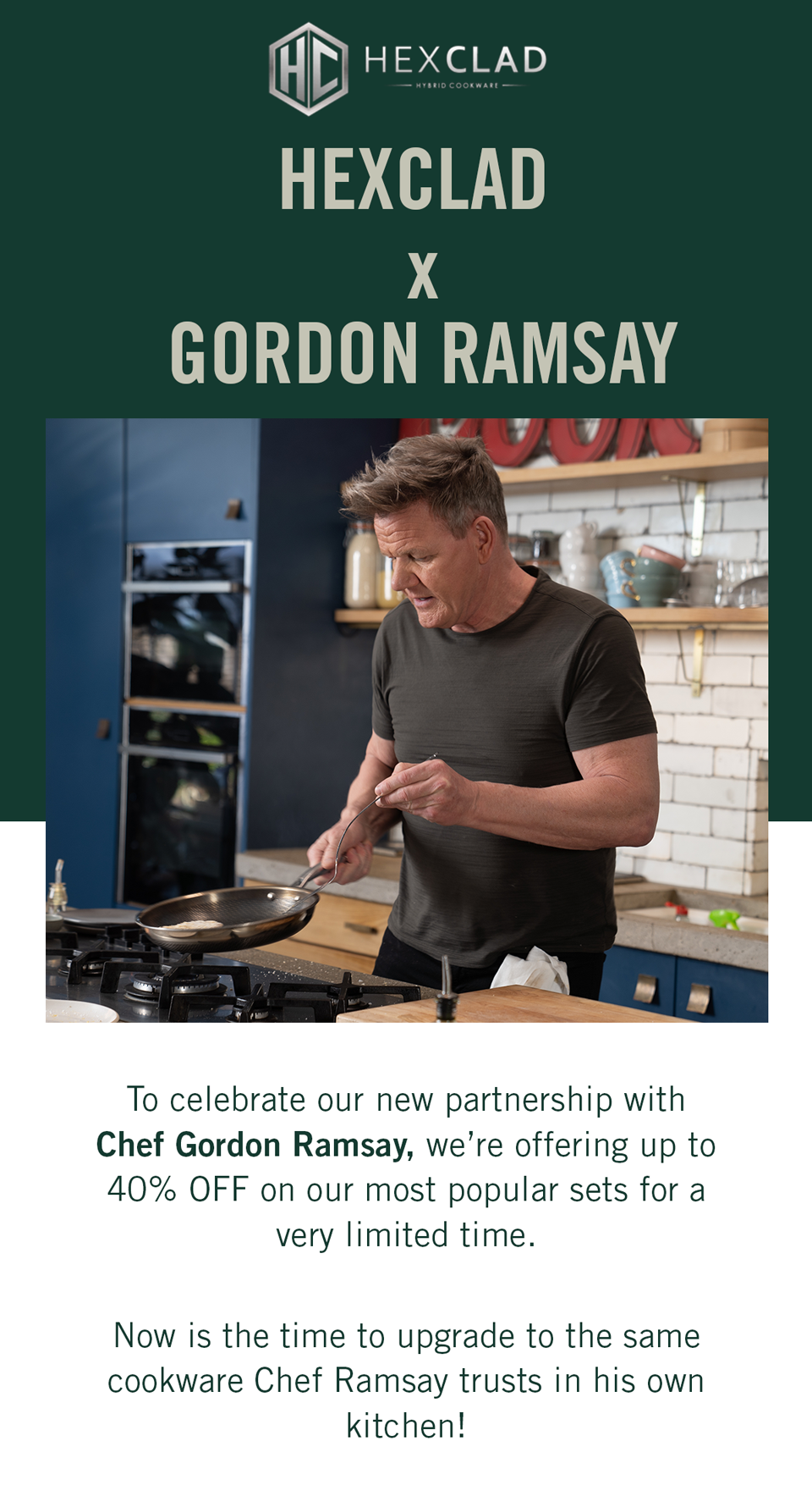 Hexclad, the cookware endorsed by chef Gordon Ramsay. Hexclad offers s, Cookware