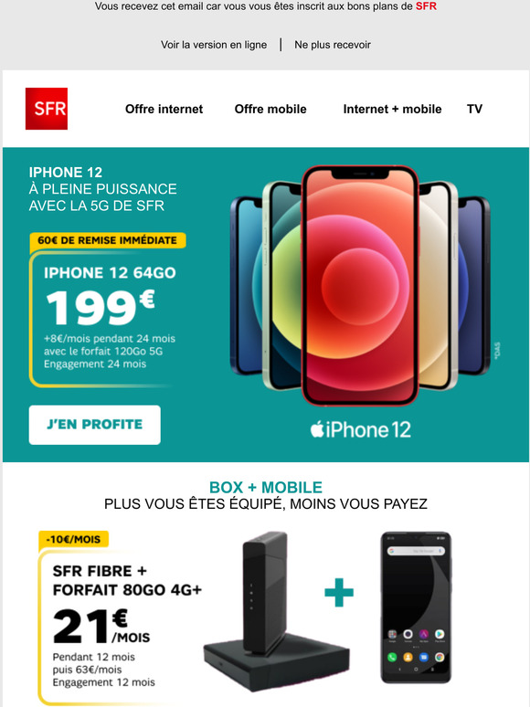 Sfr Tous Les Mois Conomisez Sur Vos Abonnements Box Mobile Milled