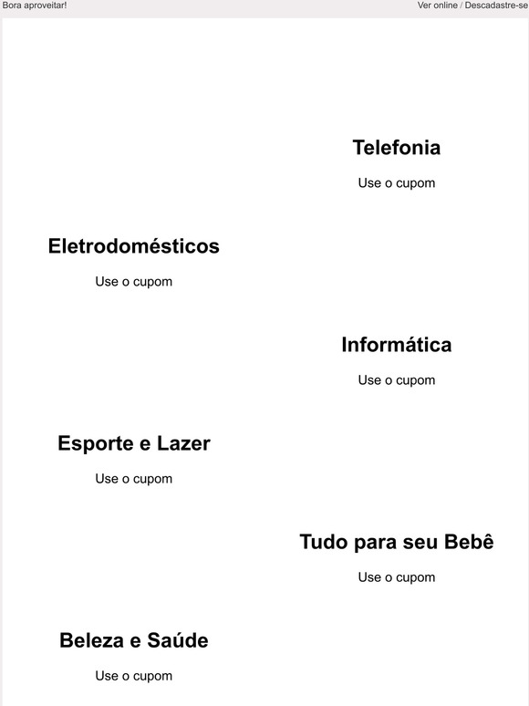 ltimas horas pra aproveitar! Tudo LIBERADO pra voc! 