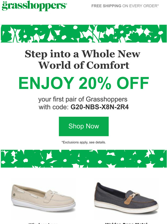Step into ultimate comfort with 20% off