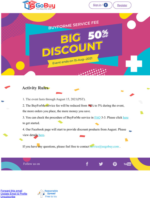 npjcrerfupb, 50% off BuyForMe service fee