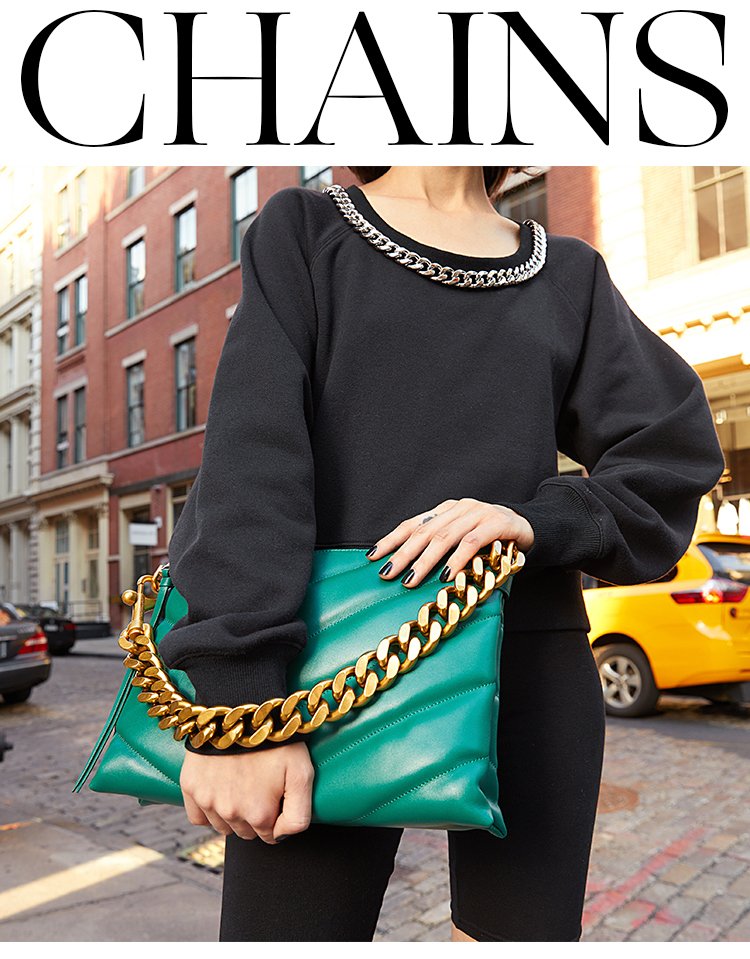 Rebecca Minkoff Women's Chain Quilt Leather Shoulder Bag