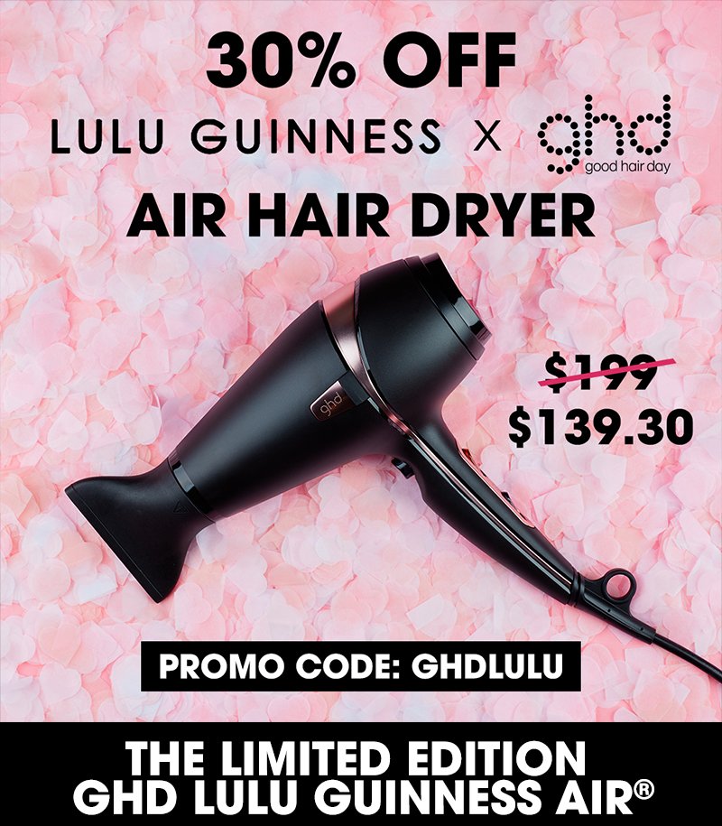 Ghd: 24 Hours Only! 30% Off Our Limited Edition Hair Dryer | Milled