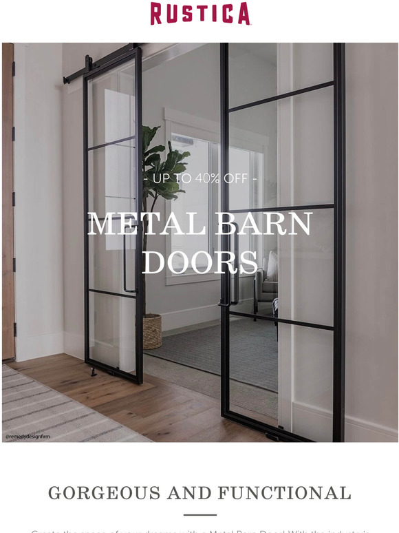 Rustica Hardware The FIRST EVER SelfLatching Lock for Sliding Barn