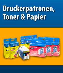 Druckerpatronen, Toner und Papier