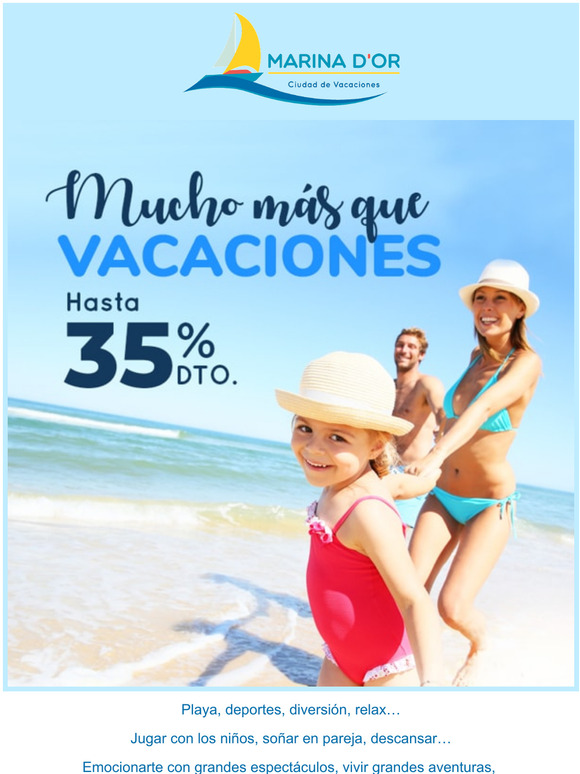 Hasta 35% dto este Verano. Plazas limitadas.