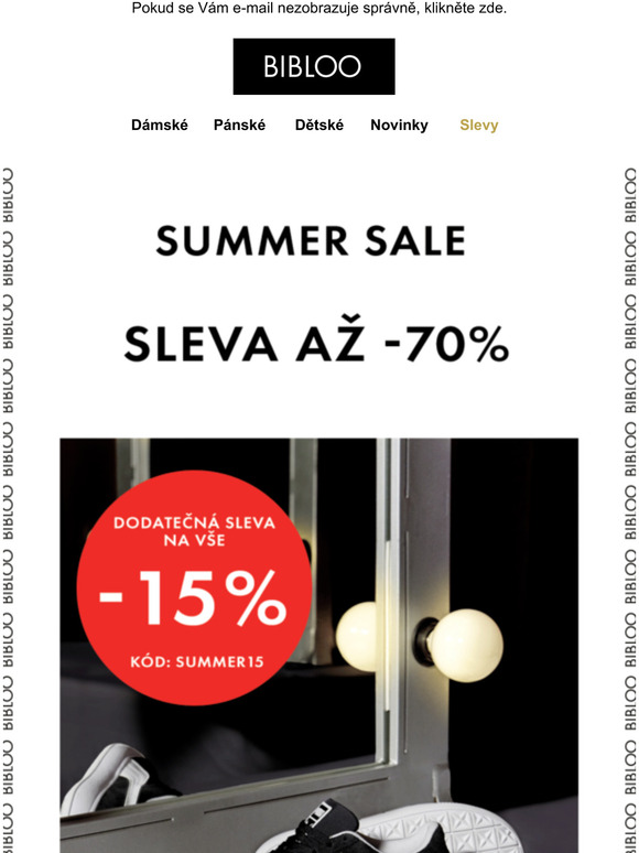 Letn obuv s dal 15% slevou i na ji zlevnn zbo