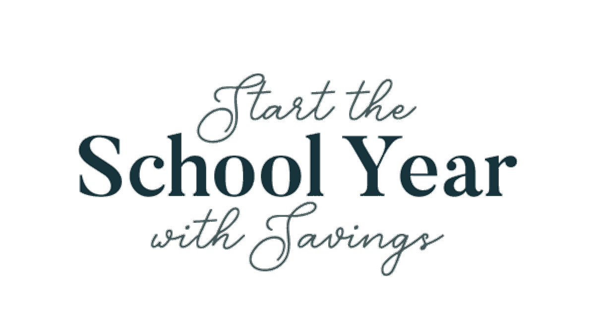 Start the School Year with Savings