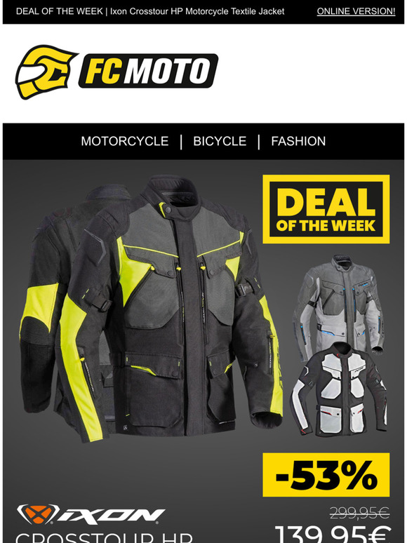 ixon crosstour hp motorcycle textile jacket