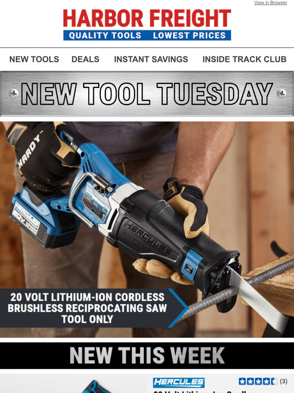 Harbor Freight Tools NEW TOOLS ARE HERE Milled