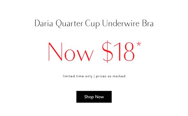 Women's Plus Size Daria Black Quarter Cup Underwire Bra