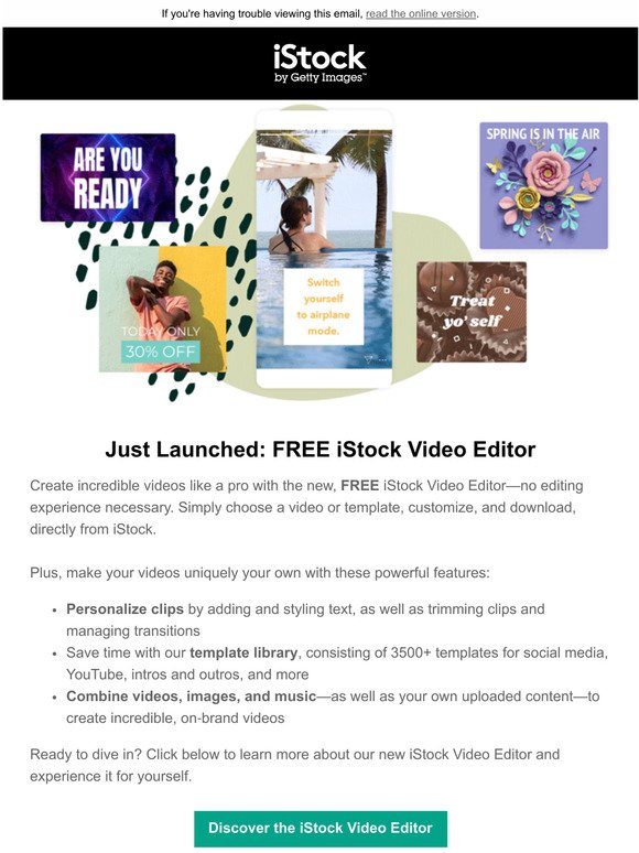 NEW: Free, Easy-to-Use iStock Video Editor