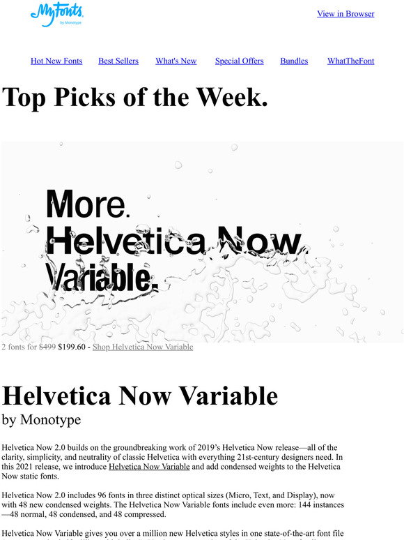 helvetica now display regular