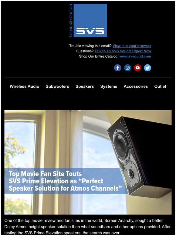 SVS Home Audio Speakers \u0026 Subwoofers 
