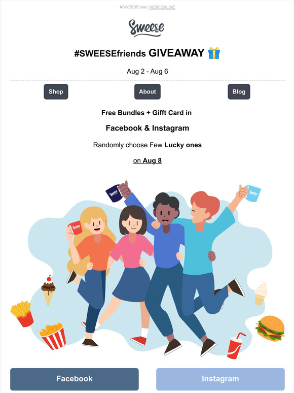 Join the Sweese GIVEAWAY and be Sweese Lucky ones