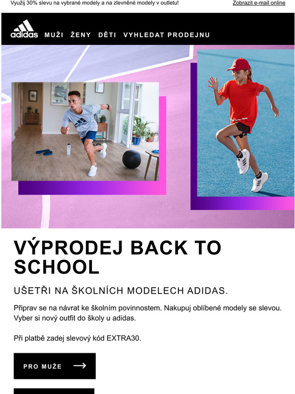 Ueti na kolnch modelech adidas.