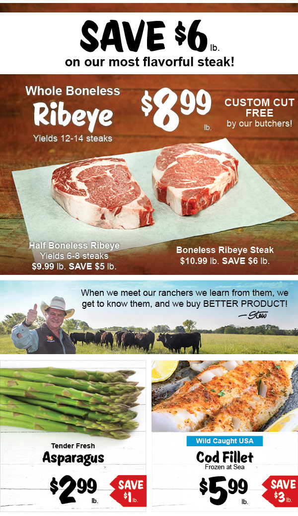 Stew Leonard's Gifts Weekly Specials Ribeye, Local Produce and More