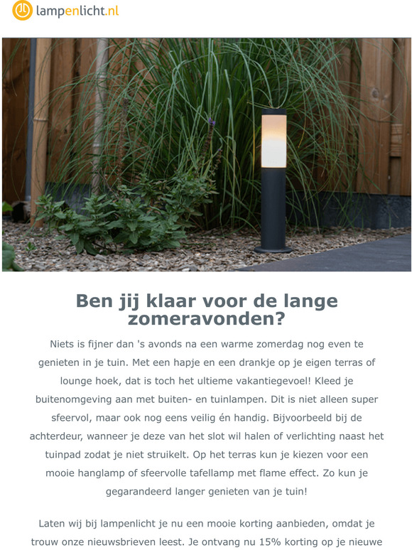 Geniet extra lang van je tuin tijdens de zwoele zomeravonden