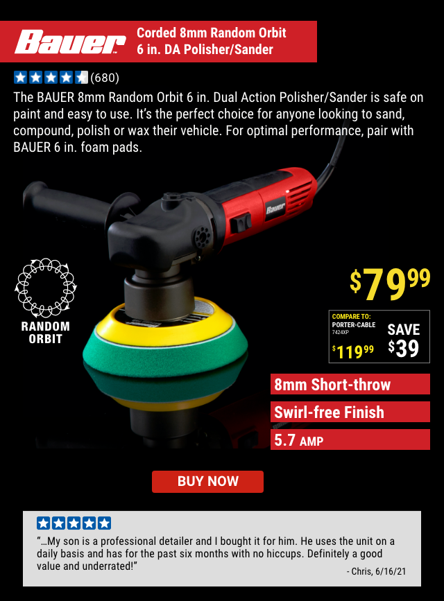 Harbor Freight Tools Auto Polishing 101 Milled