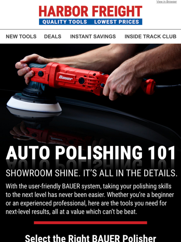 Harbor Freight Tools Auto Polishing 101 Milled