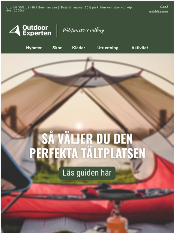 S vljer du den perfekta tltplatsen