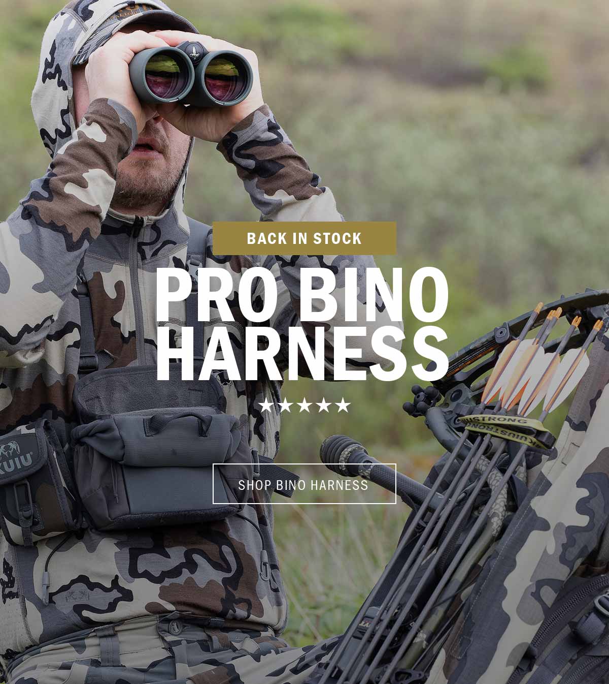 kuiu KUIU's PRO Bino Harness The Premier Optics Storing Solution Milled
