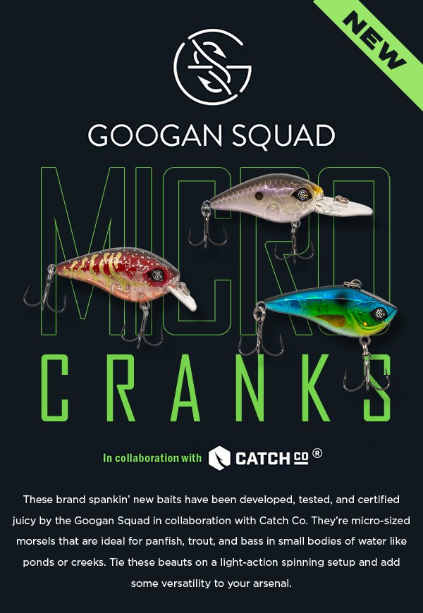 Mystery Tackle Box: Googan Squad Crankbaits, Micro Sized