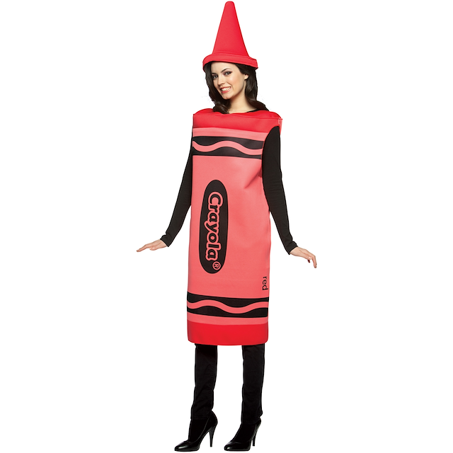 Crayola Red Crayon Adult Costume