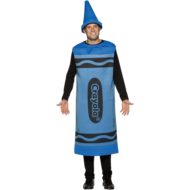Crayola Blue Crayon Adult Costume