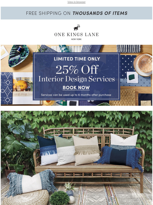 one kings lane vintage Exclusive outdoor pillows youll want to bring