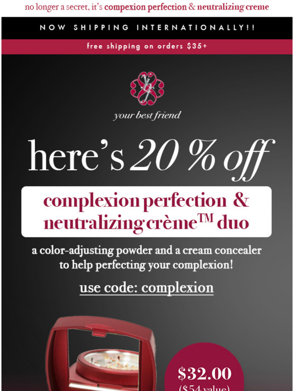 Here's 20% off our favorite complexion duo! 