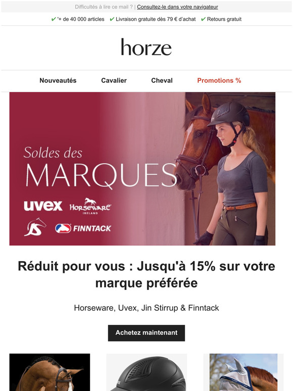 Maintenant en SOLDES: Jusqu' 15% sur vos marques prfres 
