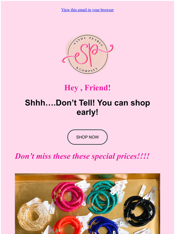  SHOP EARLY