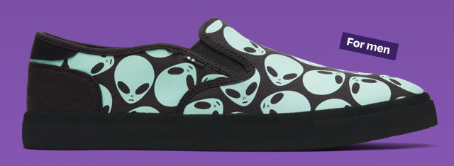 ❤️NEW!!!❤️ RARE! TOMS Alien Slip On Shoes. Rare Toms Men main image 4