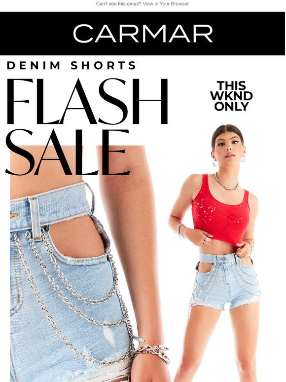 Flash Sale! Take An Extra 33% OFF All Denim Shorts