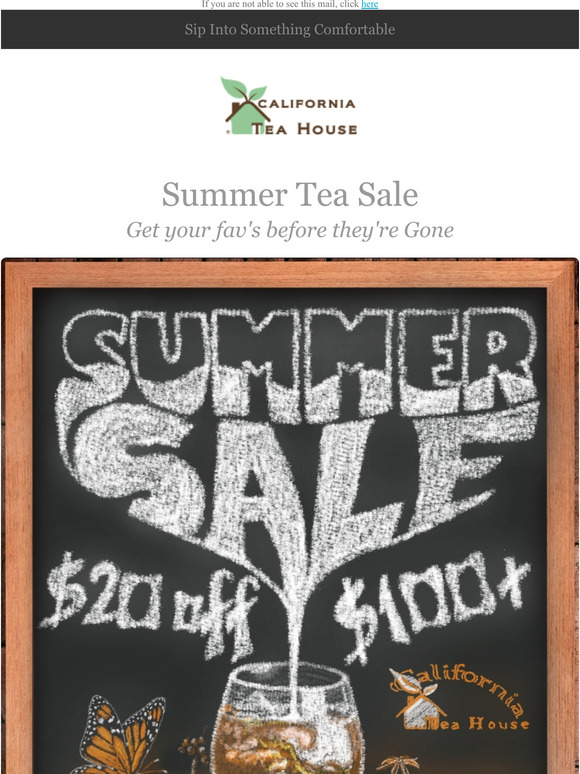  Summer Tea Sale! 