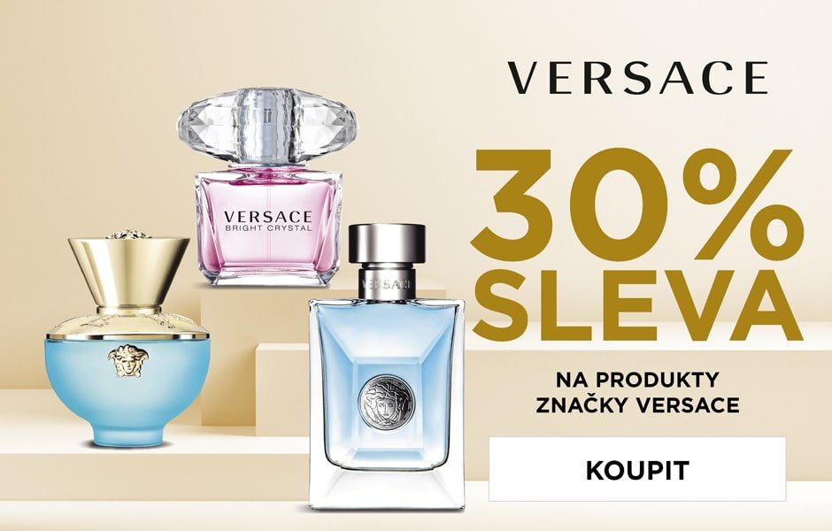 30% sleva na produkty značky Versace