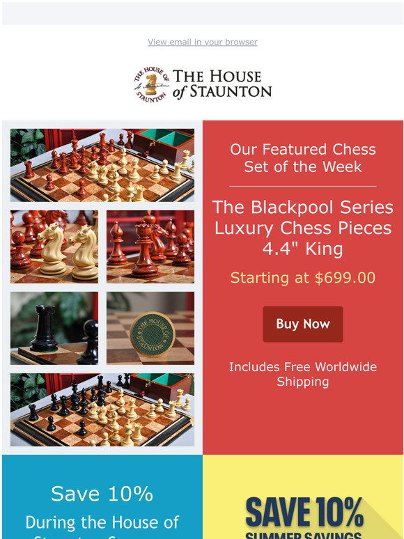 House of Staunton: Our Featured Chess Set of the Week - The Blackpool ...