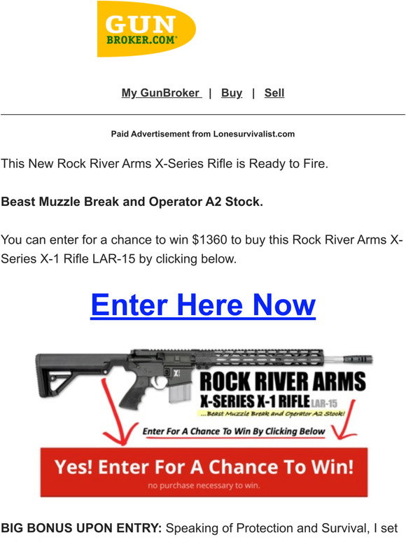 Gunbroker Email Newsletters Shop Sales, Discounts, and Coupon Codes
