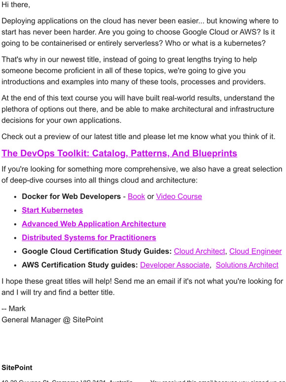 Real-world tutorials for deploying your code to AWS or Google Cloud