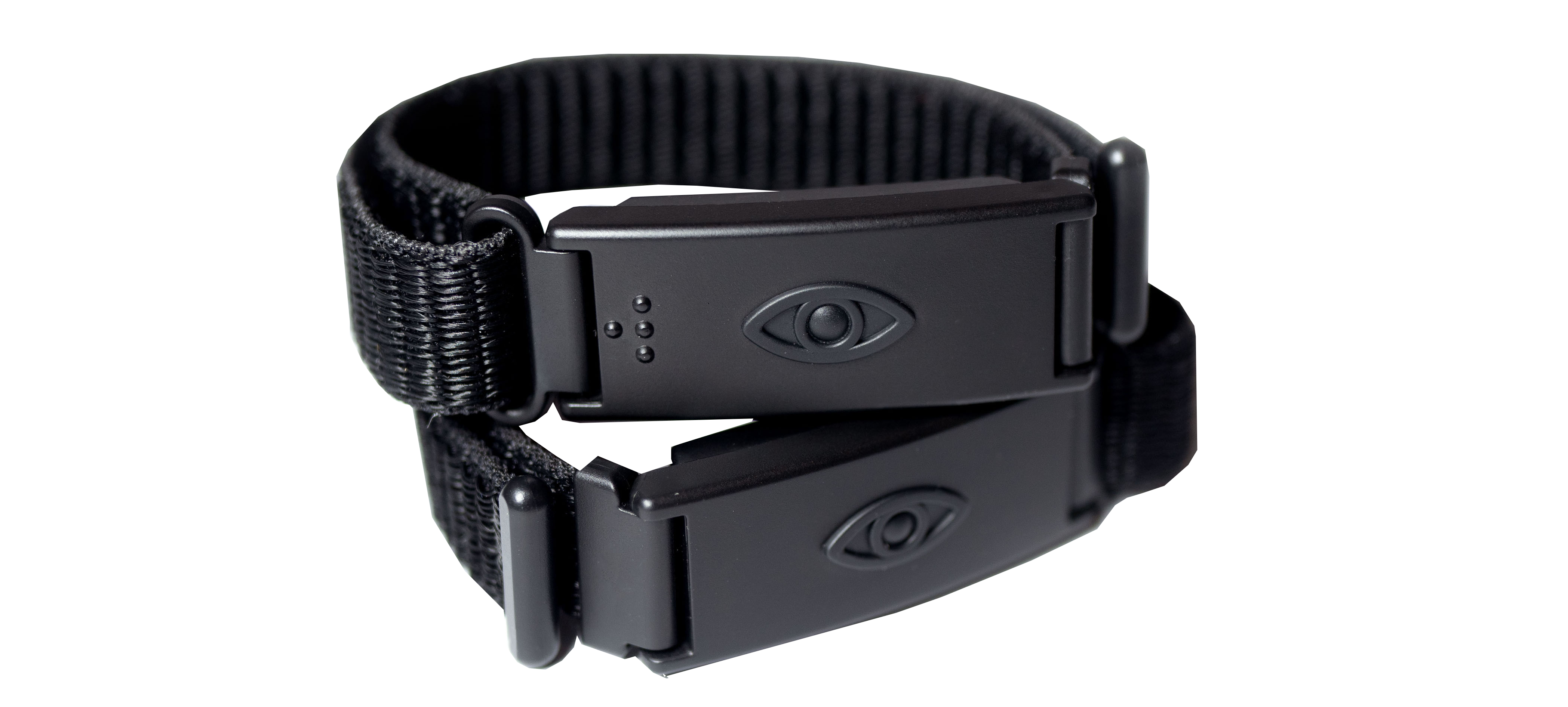 Photo des deux bracelets vibrant N-vibe de couleur noir avec scratch