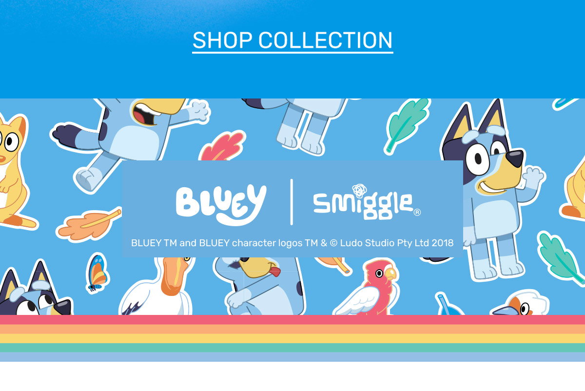 Bluey delivery to US from Smiggle. Super excited for new school year! : r/ bluey